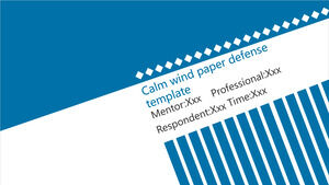 Plantilla de PowerPoint - defensa de papel de estilo tranquilo