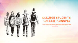 PowerPoint-Vorlage für die Karriereplanung von College-Studenten