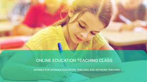 Modelo de PPT de educação on-line