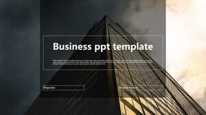 Office building background business PowerPoint Templates
