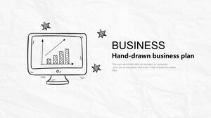 Hand drawn business plan PowerPoint Templates