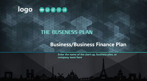 Templat PowerPoint Rencana Keuangan Bisnis