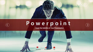 Linha de partida de negócios Modelos do PowerPoint