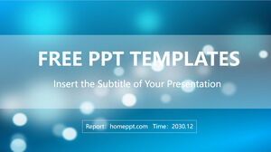 Blue frosted glass business PPT templates