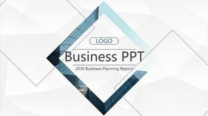 Modelli PowerPoint Business Diamante Blu