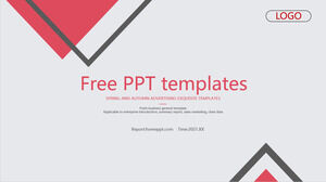 Red black triangle business PowerPoint Templates