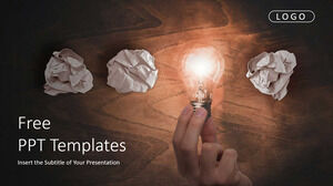 Бизнес креативная лампочка Шаблоны презентаций PowerPoint