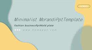 Morandi 컬러 매칭 비즈니스 ppt 템플릿