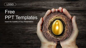 golden-egg-small-nest-ppt-template