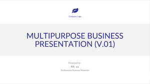 Минималистский европейский и американский бизнес Шаблоны презентаций PowerPoint