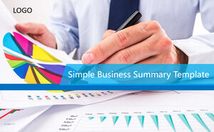 Concise PowerPoint template for business summary