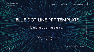 Blue dot line business Modèles PowerPoint
