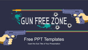 Template PowerPoint untuk Zona Bebas Senjata