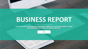 PPT-Vorlage für den Geschäftsbericht der Technologiebranche