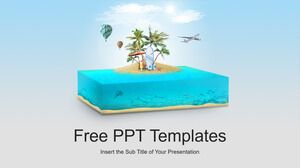 Travel vacation theme PowerPoint Templates
