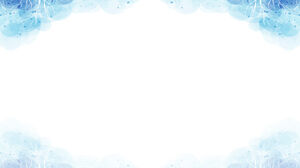 Blue beautiful watercolor ppt backgrounds