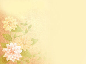 Classical floral slide background pictures