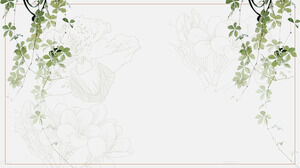Три элегантных растительных узора РРТ фоновые изображения