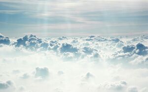 Gambar latar belakang PPT awan yang spektakuler