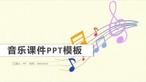 Primary school golden five line music courseware ppt