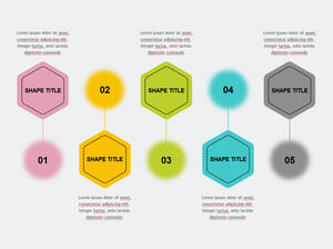 Linked-Blur-Number-Hexagon-PowerPoint-Templates