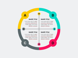 Cross-Divide-Circle-PowerPoint-テンプレート