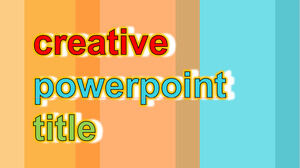 stripe-color-title-powerpoint-templates แม่แบบ
