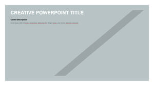 Minimalne-przekątne-kształt-szablony PowerPoint