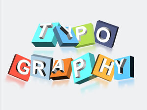 3D-Blok-Tipografi-PowerPoint-Templat