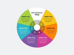 Pie-Color-Sezione-Modelli PowerPoint