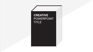 最小书籍封面 PowerPoint 模板