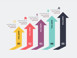 Arrow-Graph-Increase-PowerPoint-テンプレート