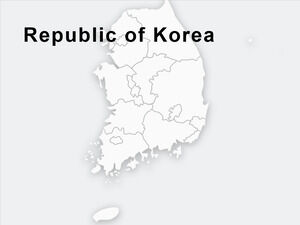 Flache-Republik-Korea-PowerPoint-Vorlagen