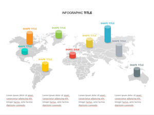 Dünya-Çubuk-Grafik-Orantı-PowerPoint-Şablon