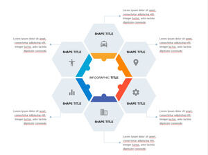 Hexagon-Chain-Centered-PowerPoint-テンプレート
