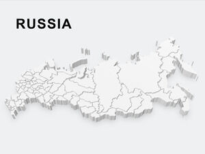 3D-Russland-Karte-PowerPoint-Vorlagen
