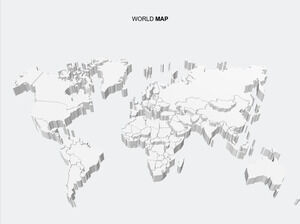 3D-世界地図-PowerPoint-テンプレート