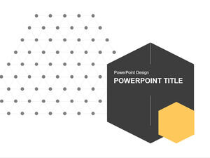 Hexagon-Grid-Point-Dot--PowerPoint-テンプレート