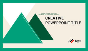 Simple-Mountain-PowerPoint 模板