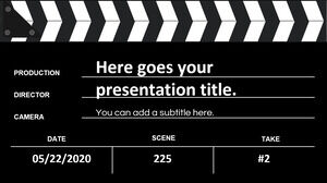 Russo. Clapperboard free presentation theme. Updated Template.