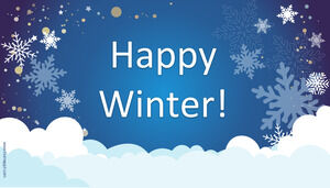 Happy Winter season. A beautiful and snowy template