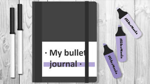 Cyfrowy szablon Bullet Journal.