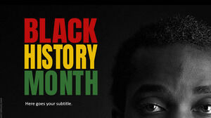 Präsentationsthema der Black History Month-Folien.