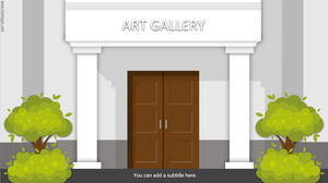 Galeri Seni Virtual, templat interaktif.