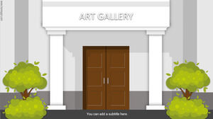 Virtual Art Gallery interactive template PowerPoint Templates Free