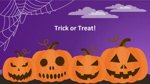 Trick or Treat, fondos de diapositivas de Halloween.