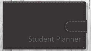 Modèle de planificateur hebdomadaire numérique étudiant.
