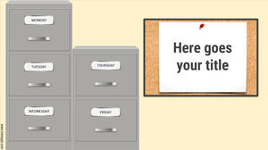 文件櫃交互式模板。 – 原創，免費。 –