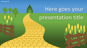 Un tema basato su Il mago di Oz per Tricia Louis per Presentazioni Google o PowerPoint