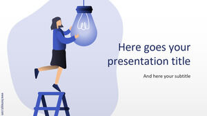 Modelo grátis de poste para Google Slides ou apresentações em PowerPoint